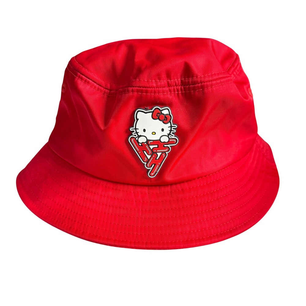 Hypland‎ Hello Kitty Red Bucket Hat Sanrio Collaboration Streetwear Unisex Hat